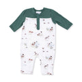 Pointer Pups and Duck Buddies - Romper with Contrast Sleeves