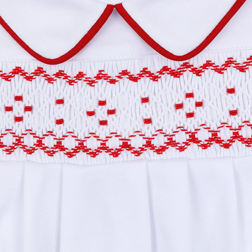 Henry Smocked Long Sleeve Boy Bubble