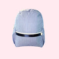 Wipeable Navy Preppy Stripe Backpack