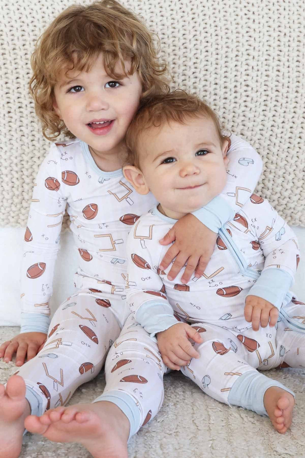Two-Piece Pajama Set | Tiny Touchdowns