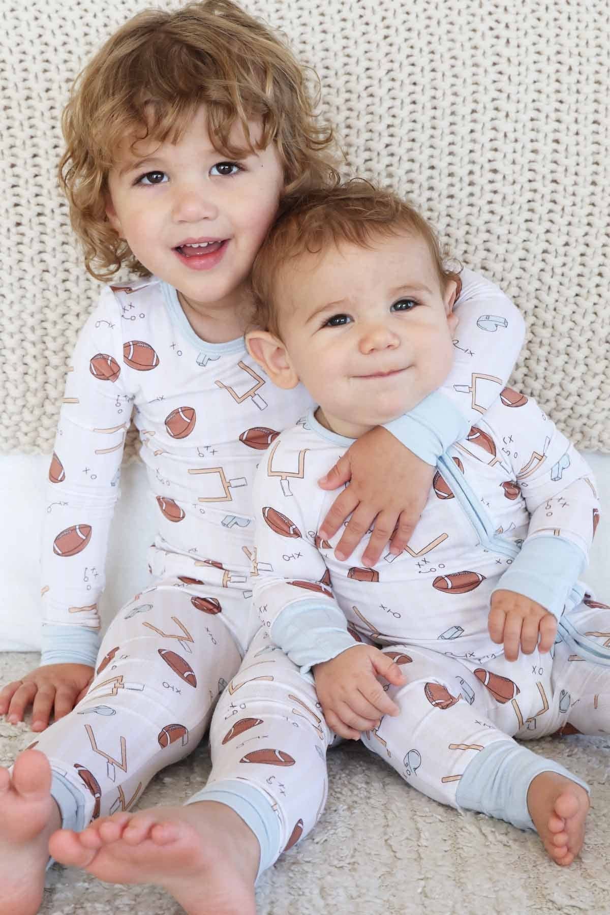 Two-Piece Pajama Set | Tiny Touchdowns