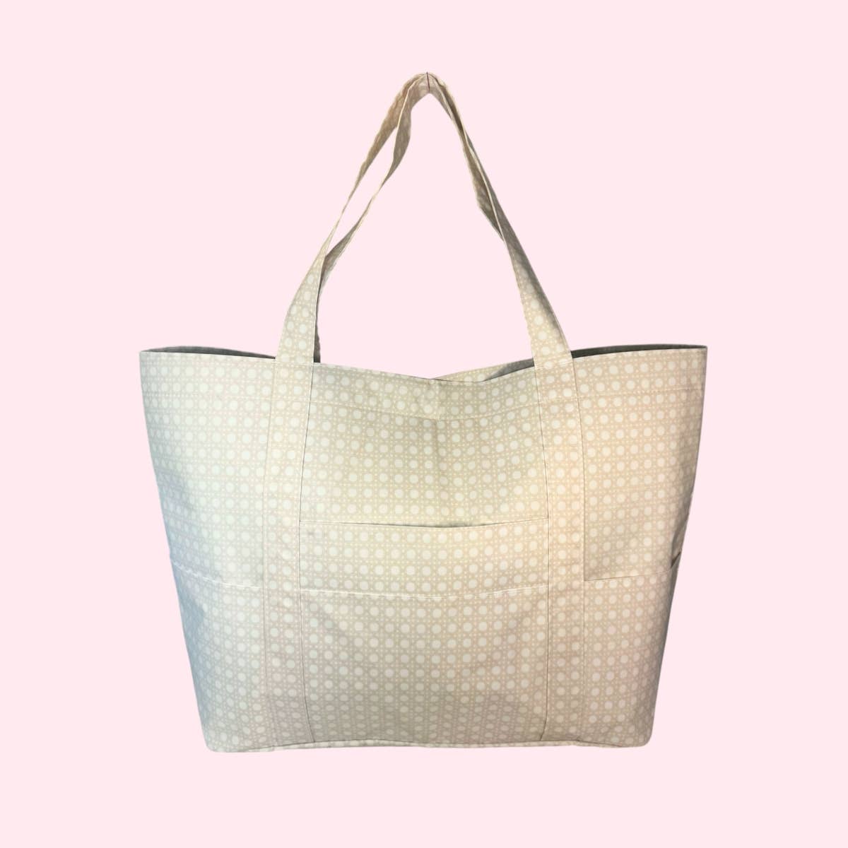 Wipeable Champagne Bungalow  Big Mama Tote