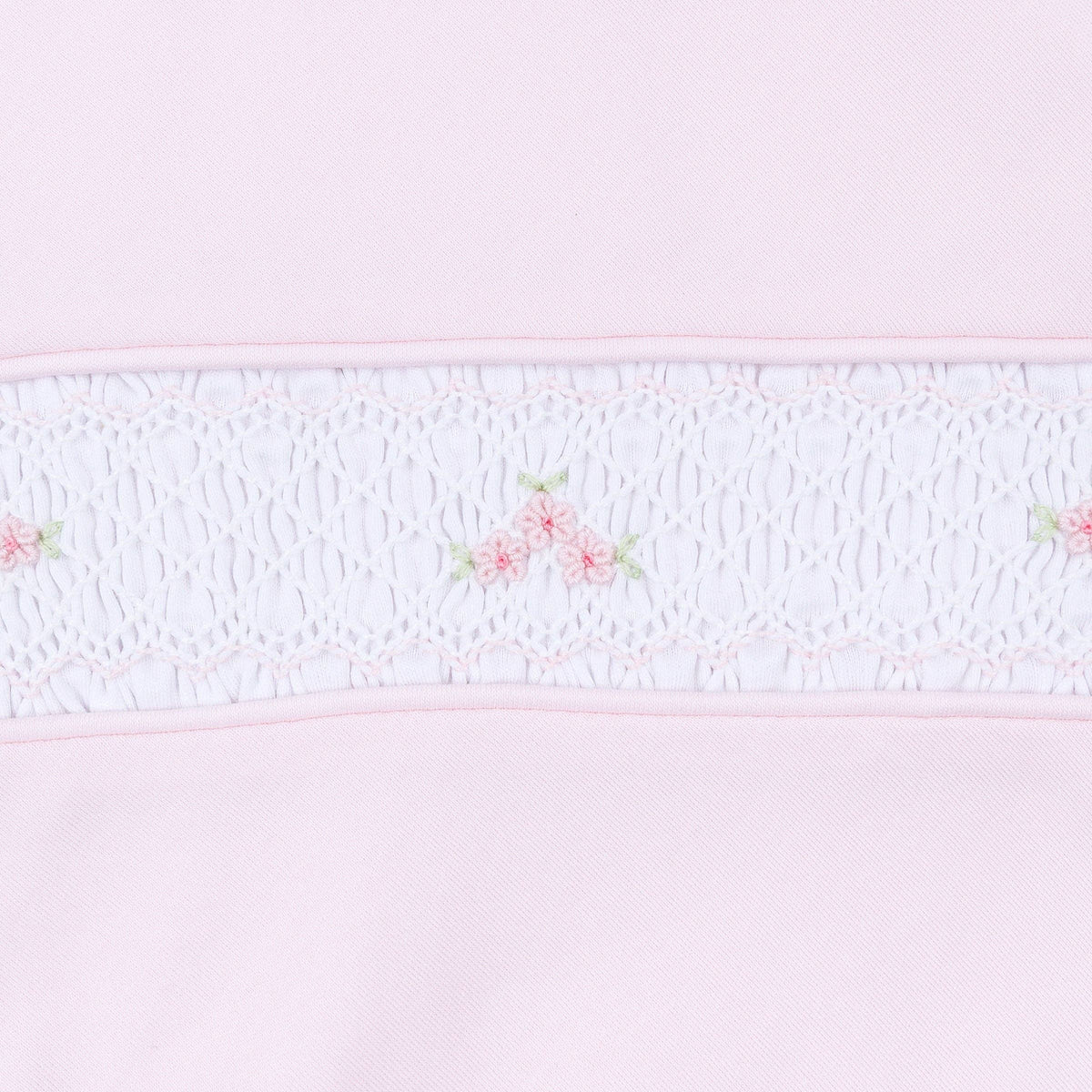 Willow's Classics Smocked Long Sleeve Bubble - Pink