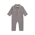 Mishka Flannel Lined Collar Romper - Swindon Plaid