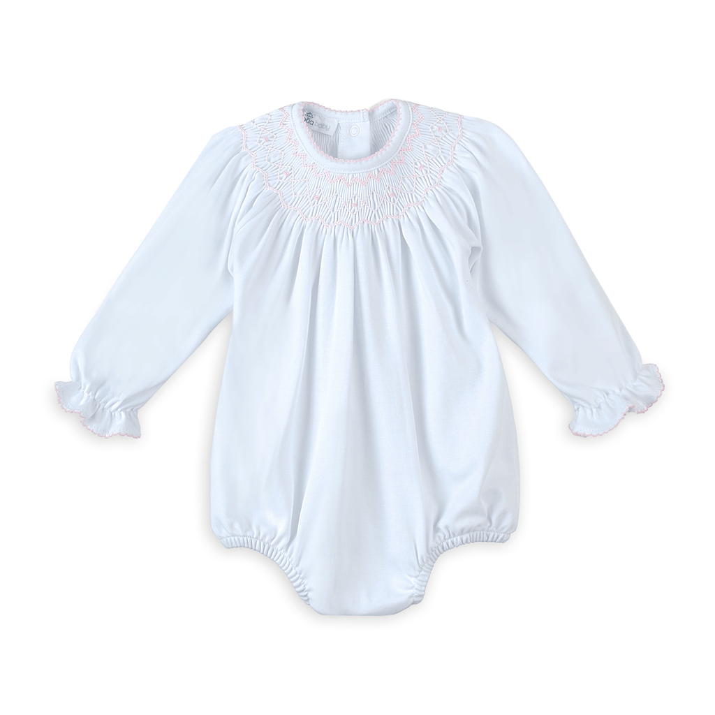 Lizzie's Classics Bishop Long Sleeve Bubble - Pink