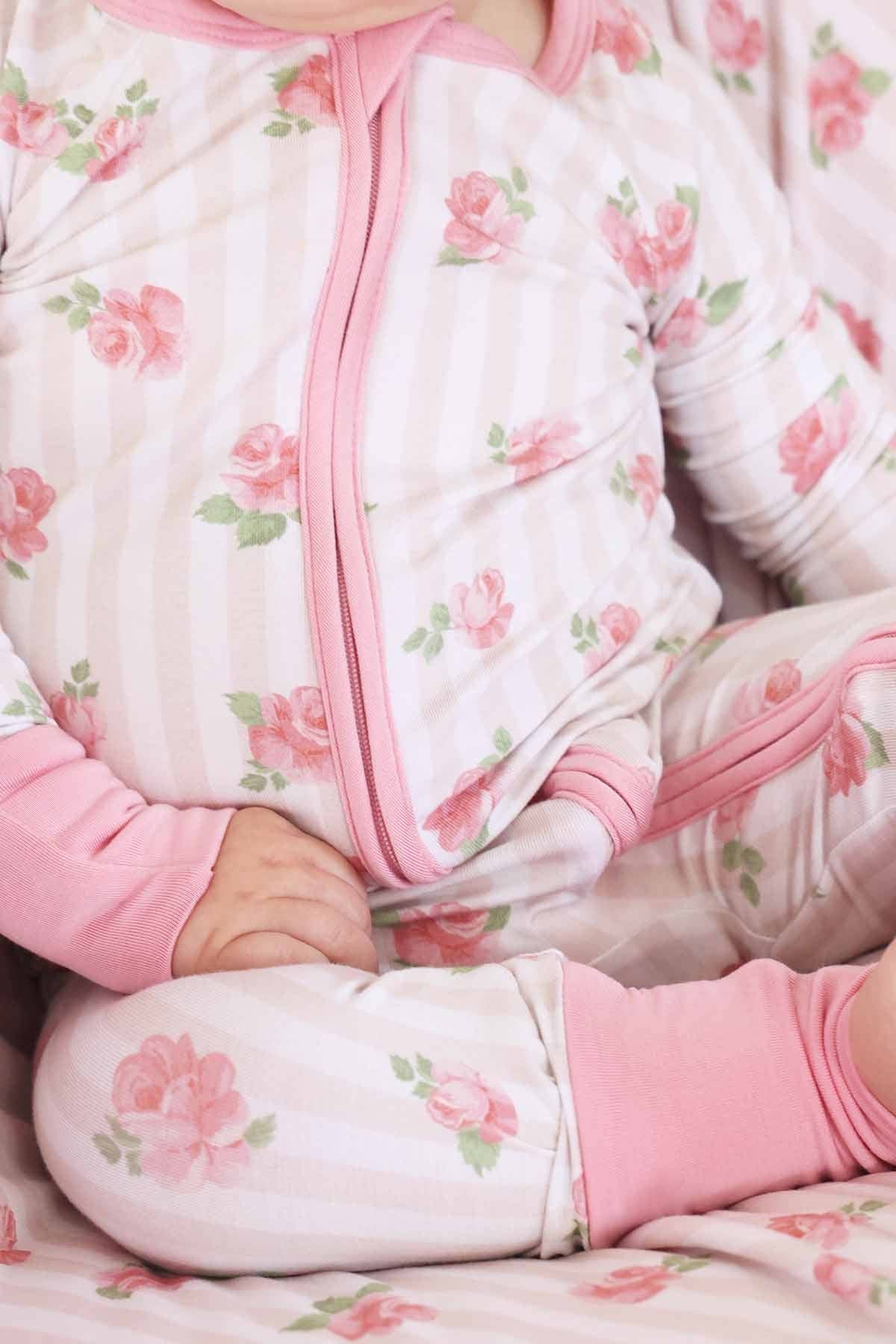 Rosy & Cozy Convertible Zip Romper