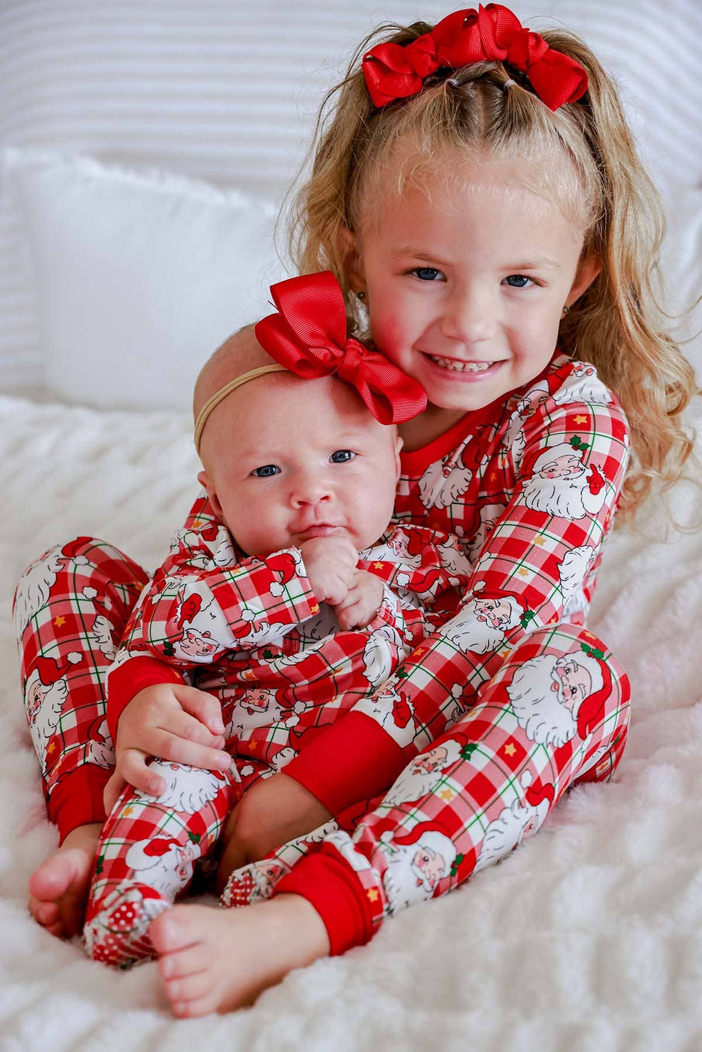 Christmas Zipper Footie | Cozy Claus