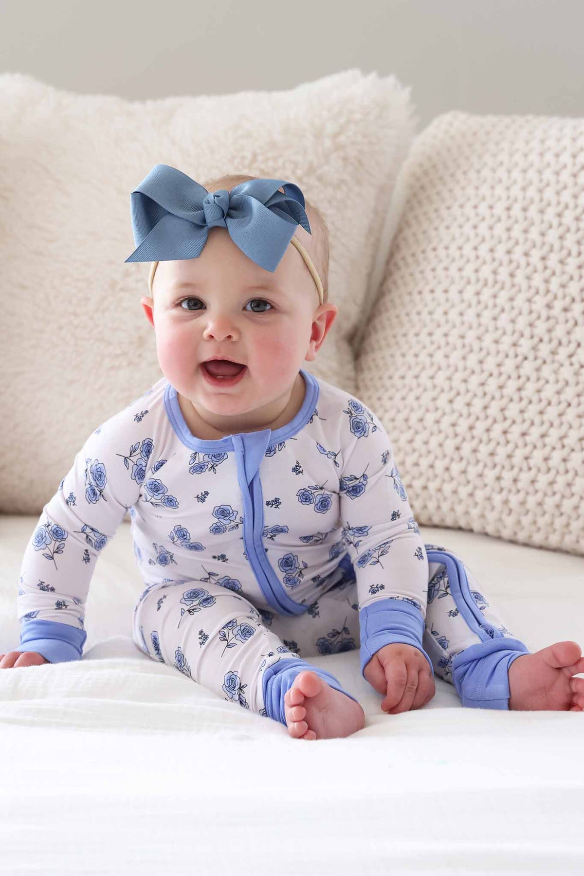 Sapphire Garden Convertible Bamboo Zip Romper
