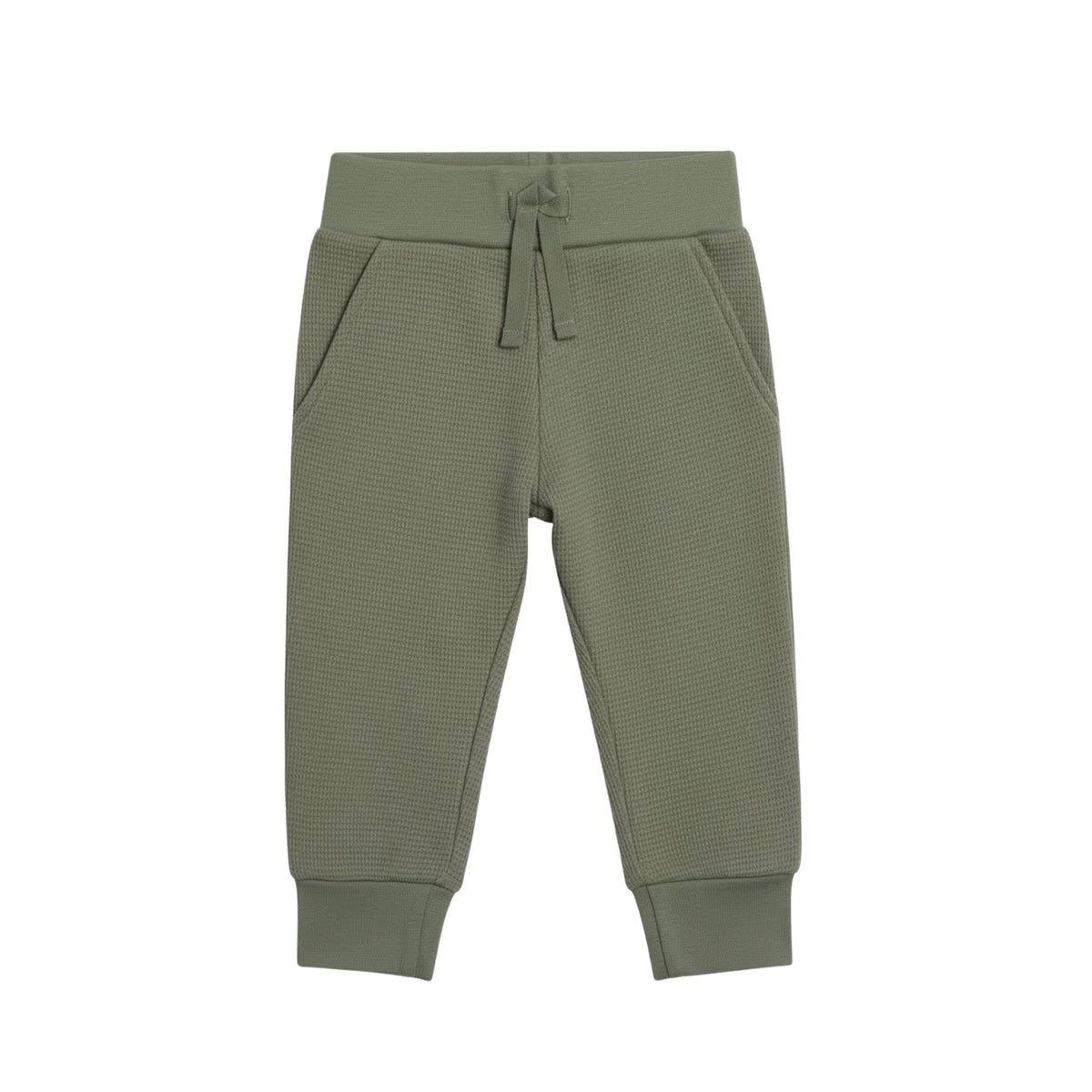 Nelson Waffle Knit Jogger - Fern