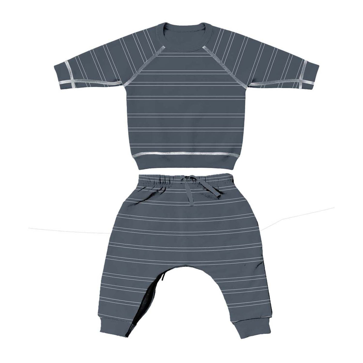 Fleece Sweatsuit: Stripe