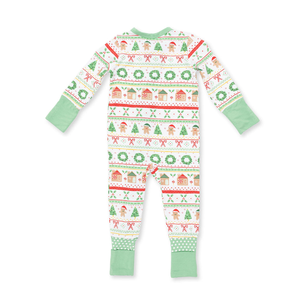 Gingerbread Fair Isle Uni - Convertible Romper