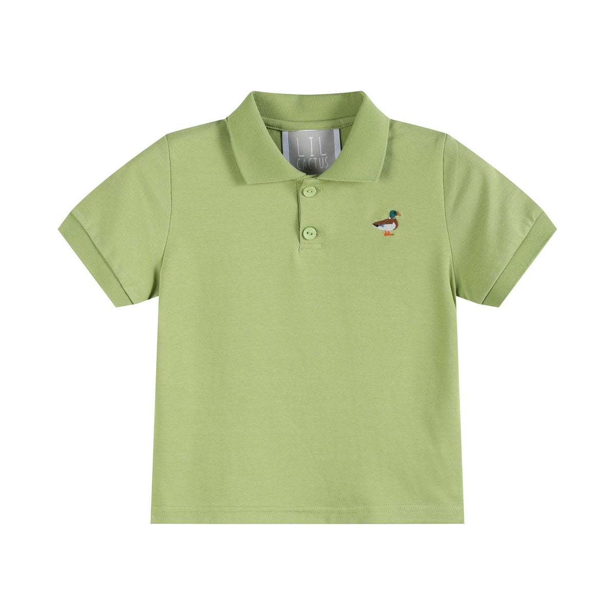 Sage Green Mallard Polo Shirt