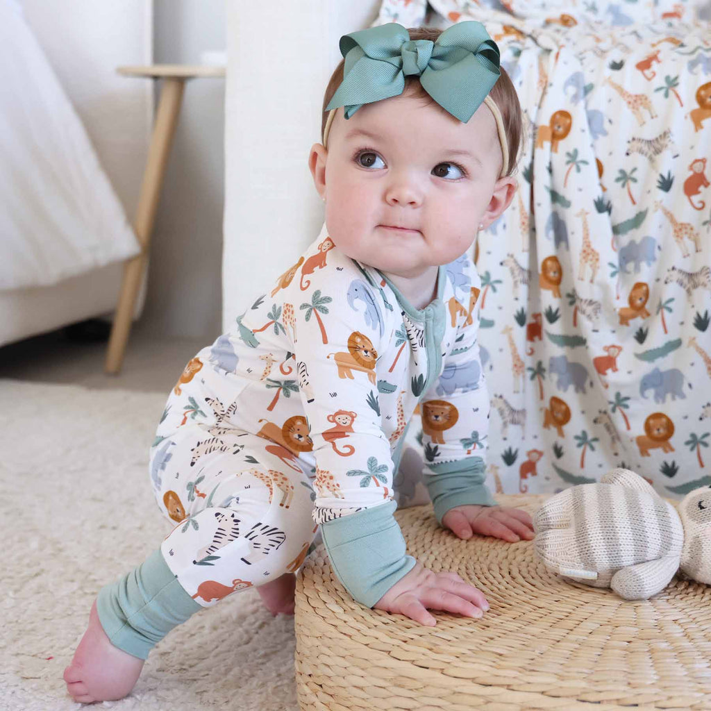 Safari Snuggles Convertible Zip Romper