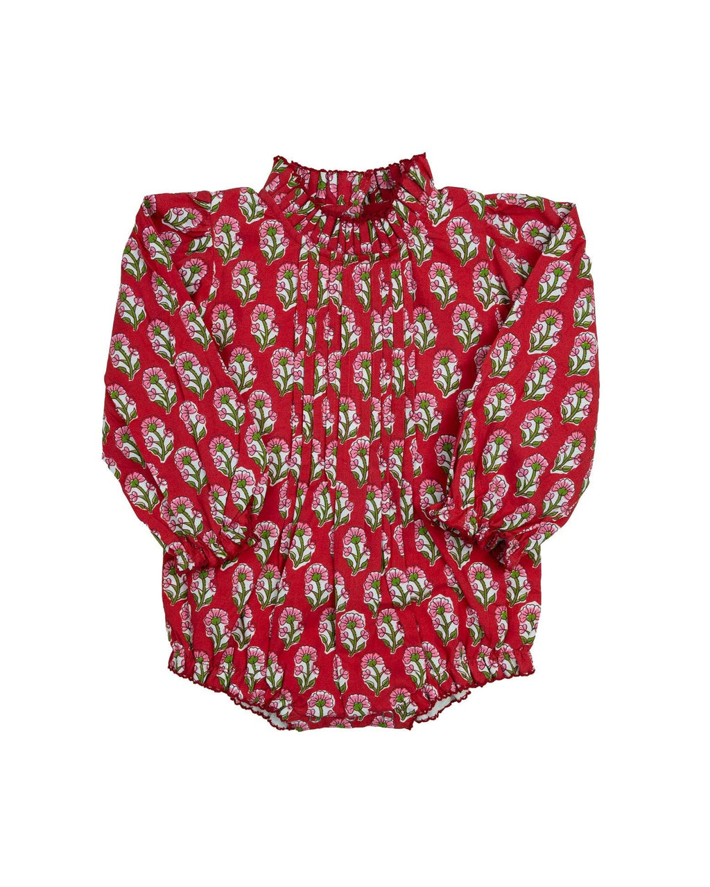 Crimson Petal Block Print Bubble