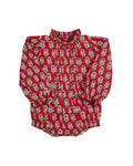 Crimson Petal Block Print Bubble