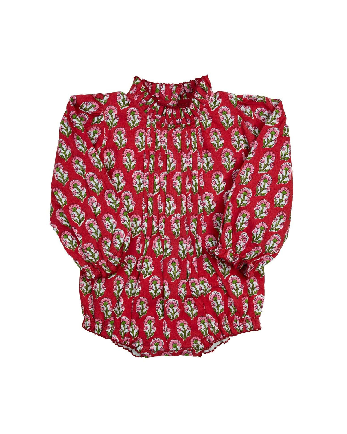 Crimson Petal Block Print Bubble