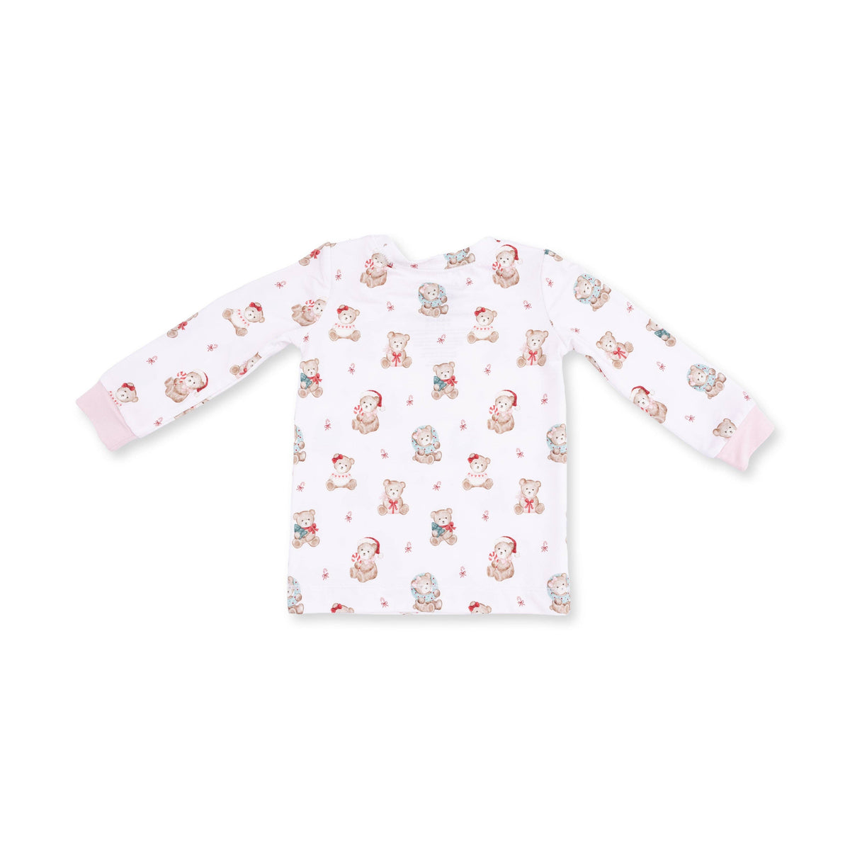 Christmas Teddy Bears Pink - Long Sleeve Loungewear Set