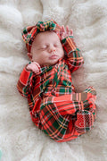 Christmas Zipper Footie | Plaid Tidings
