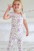 Two-Piece Bamboo Pajama Set | Caddie Crew Pink