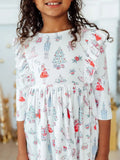 Mila & Rose- Clara's Christmas Ruffle Twirl Dress