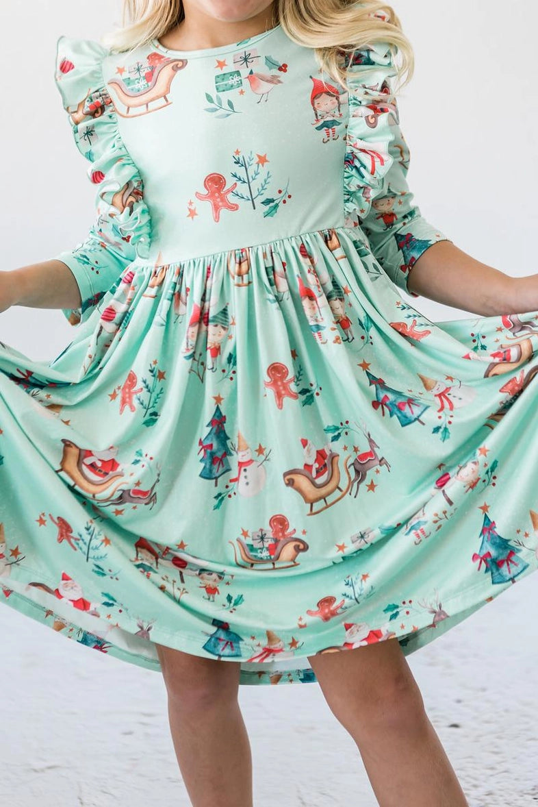 Mila & Rose- Believe in Your Elf Twirl Dress