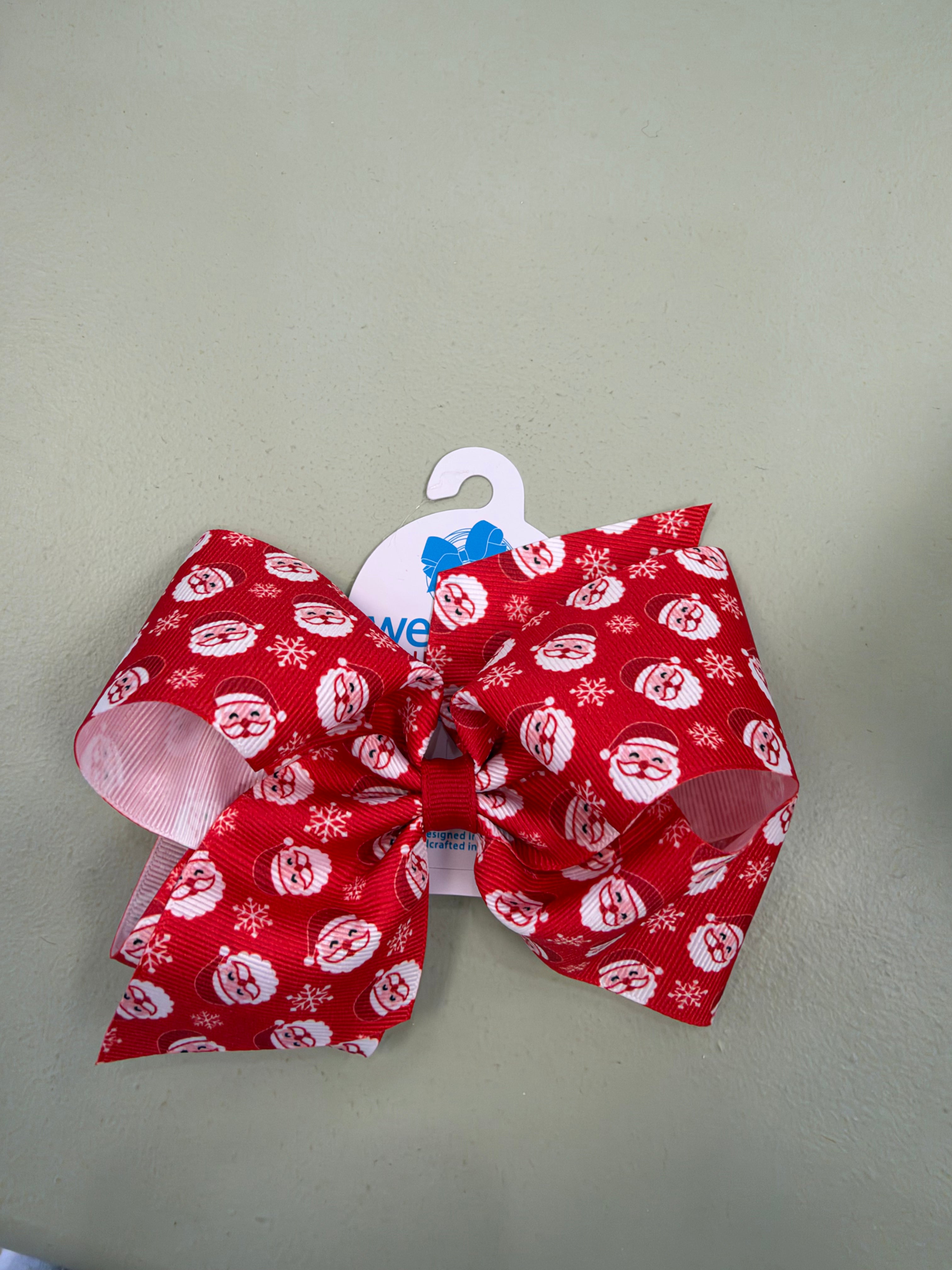 King Red XMAS Print Bow