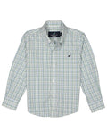 Properly Tied- Boy Sportshirt Sage Stream