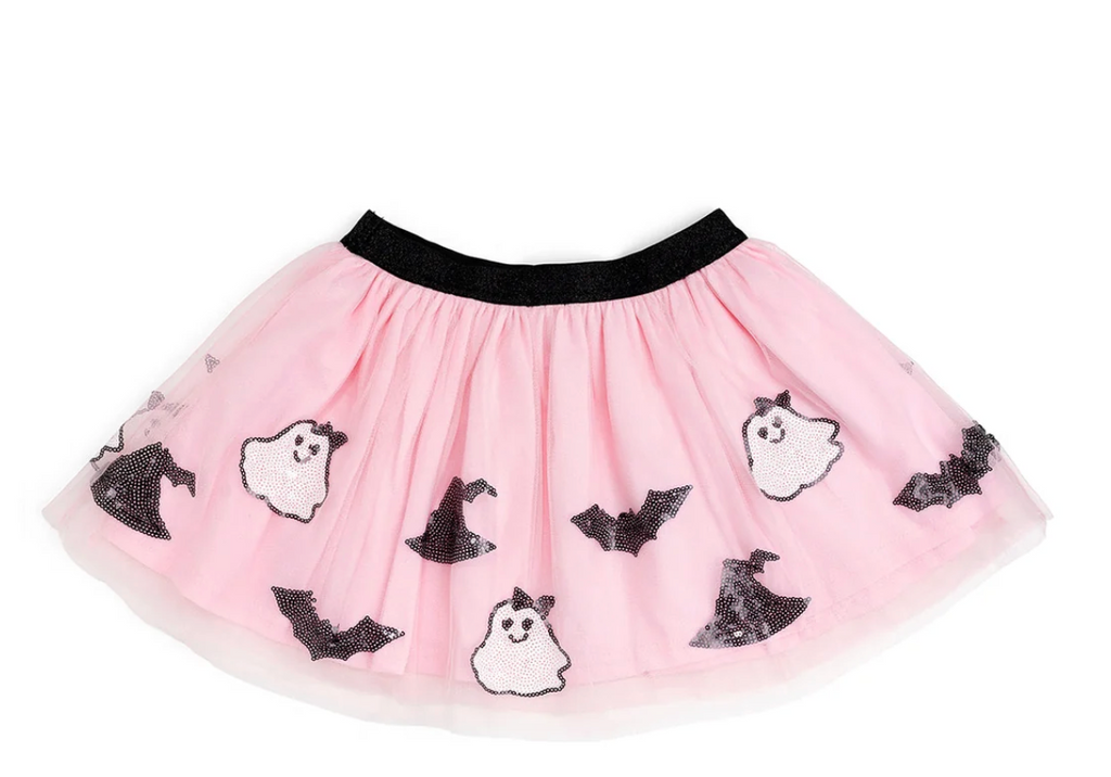 Spooky Babe Sequin Halloween Tutu Skirt