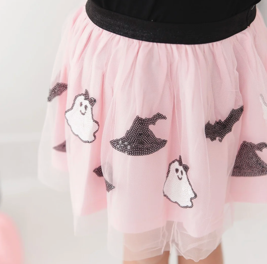 Spooky Babe Sequin Halloween Tutu Skirt