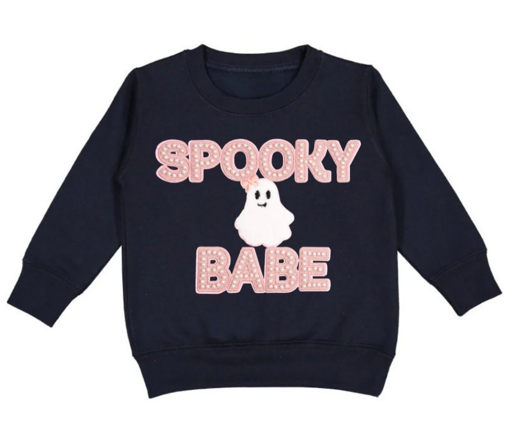 Spooky Babe Patch Halloween Sweatshirt