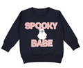 Spooky Babe Patch Halloween Sweatshirt