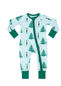 Green Nutcracker Zipper Romper