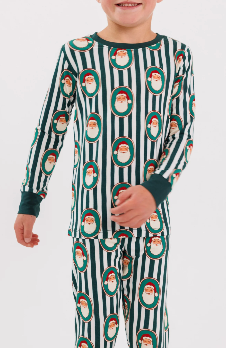 Green Santa Claus Lane Two Piece Set