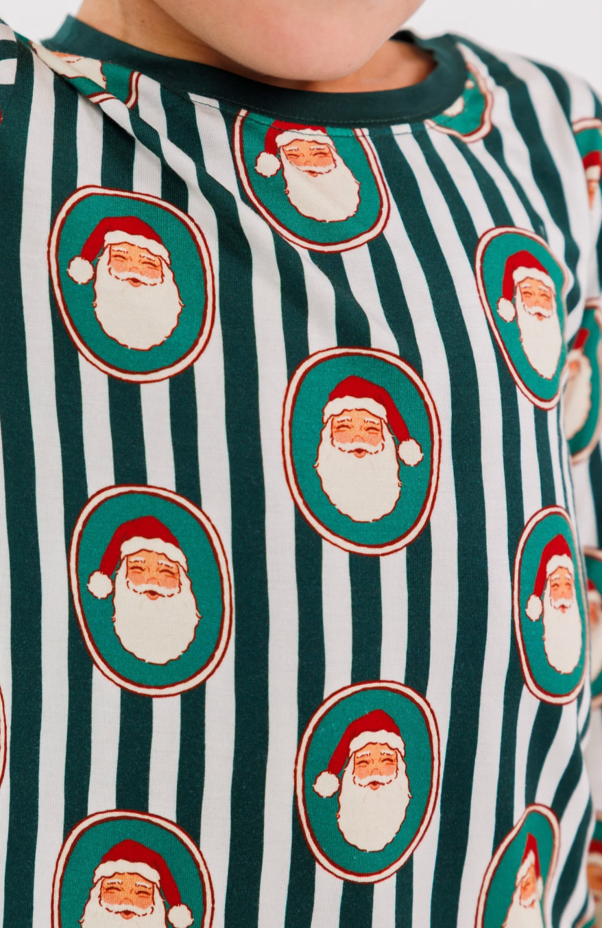 Green Santa Claus Lane Two Piece Set