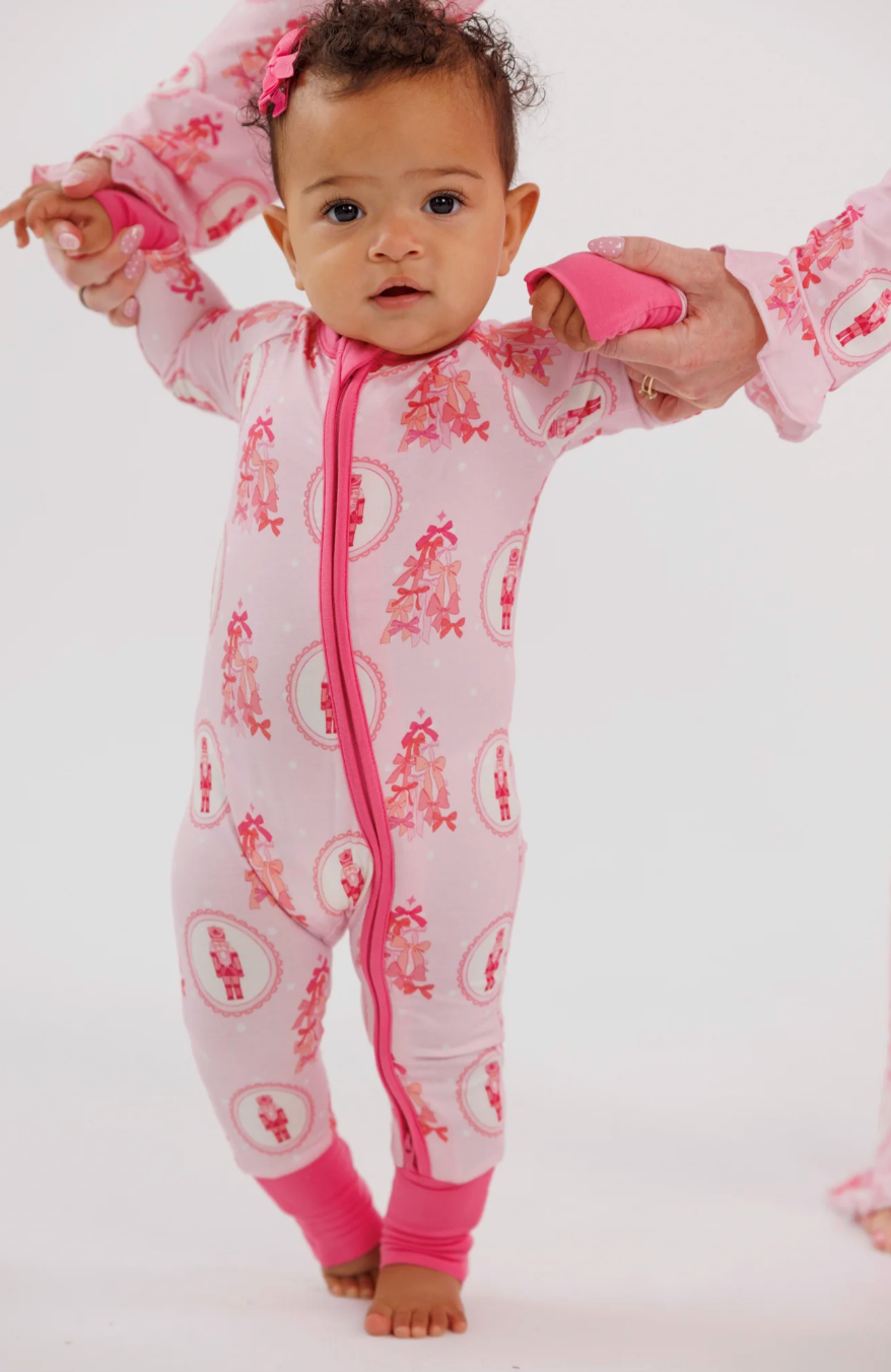 Wrapped in Bows Zipper Romper