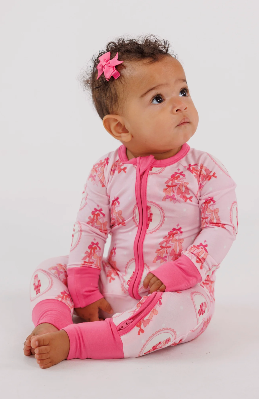 Wrapped in Bows Zipper Romper