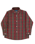Bailey Boys Button Down Shirt- Tartan