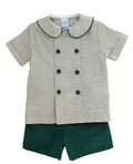 Bailey Boys Heirloom Holly with Basil - Dressy Short Set