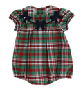 Bailey Boys Christmas Plaid - Girls Bubble Short
