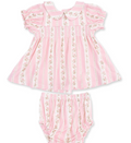 Antoinette Stripe Smocked Dress Set