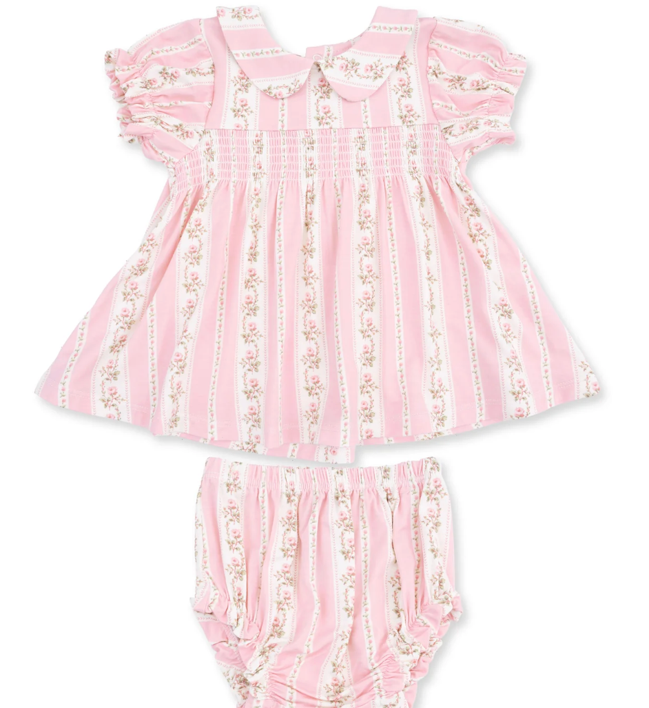Antoinette Stripe Smocked Dress Set