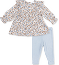 Hazel Floral Ruffle Tunic with Legging