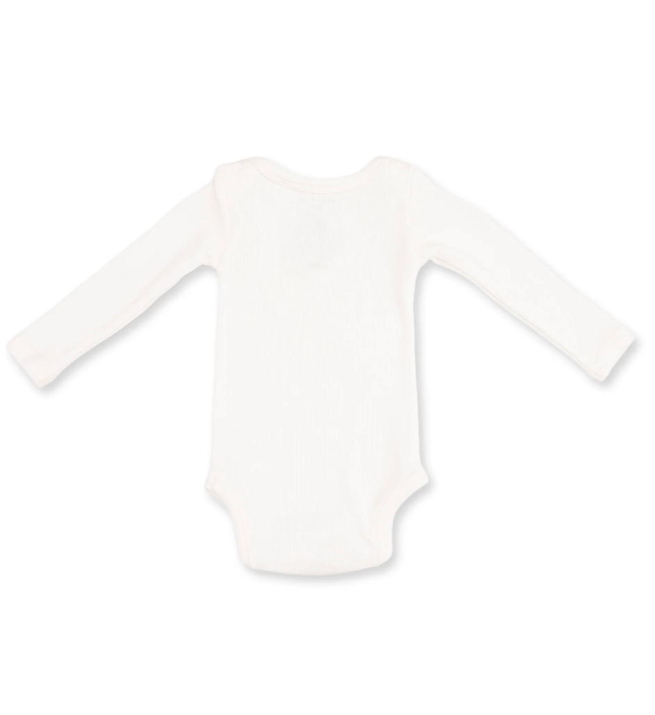 Solid Snow White Shoulder Bodysuit