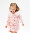 Lesile Rose-Dress with Collar and Bloomer