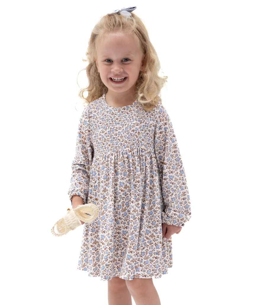 Hazel Floral- Smocked Dress with Bloomers