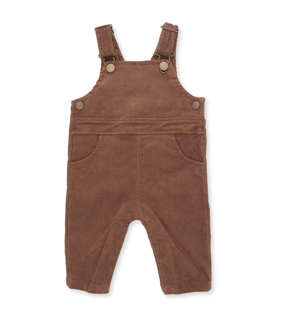 Solid beaver Fur Corduroy Old School Overall