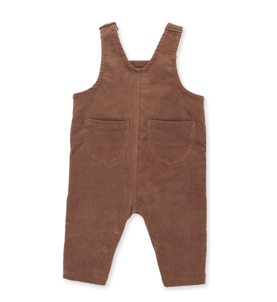 Solid beaver Fur Corduroy Old School Overall