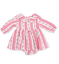 Suzie Floral Stripe Bubble with Skirt