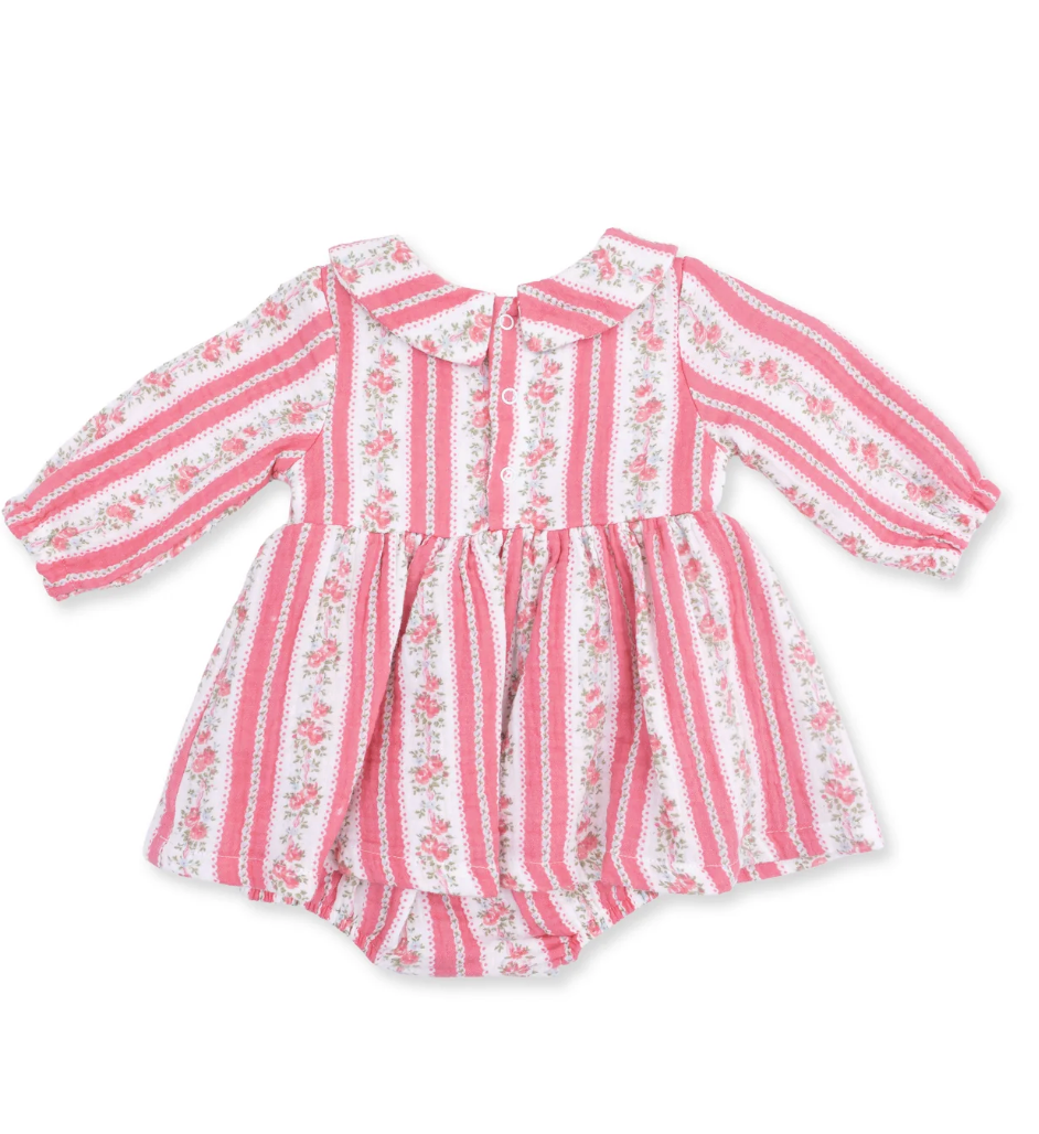 Suzie Floral Stripe Bubble with Skirt