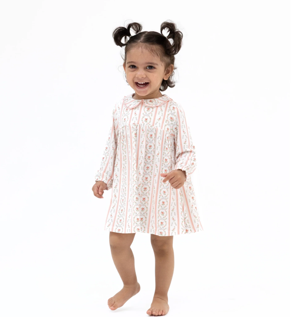 Marnia Rosebud Stripe Dress and Bloomer